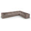 Revêtement en tissu Demars Velvet Performance 7pc. Canapé modulaire modulaire-123634015-123634016