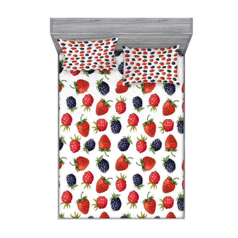 Microfiber Sheet Set, Queen Sheet Set with Fitted Sheet