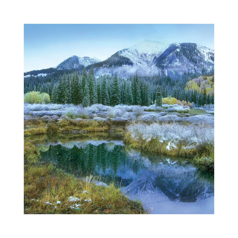 Pond And Avery Peak, San Juan Mountains, Colorado by Tim Fitzharris - Wrapped Canvas Print, 30.48 cm H x 30.48 cm W