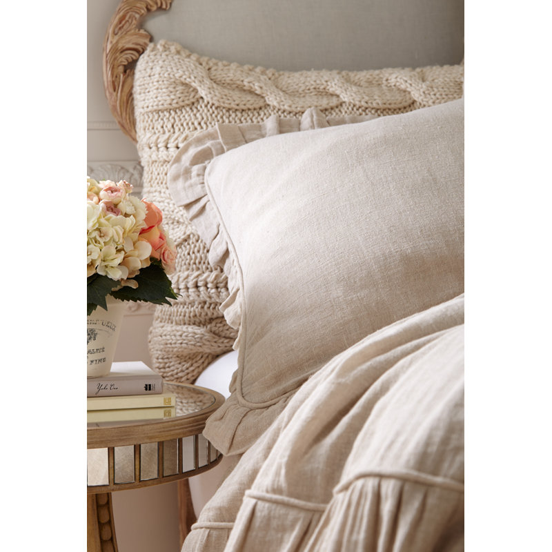Percale Coverlet Set, Twin Coverlet + 1 Sham, Natural
