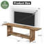 Meuble télé en bois massif pour téléviseur de 75 po ou moins, centre de divertissement de ferme avec tablette de rangement-1867692845