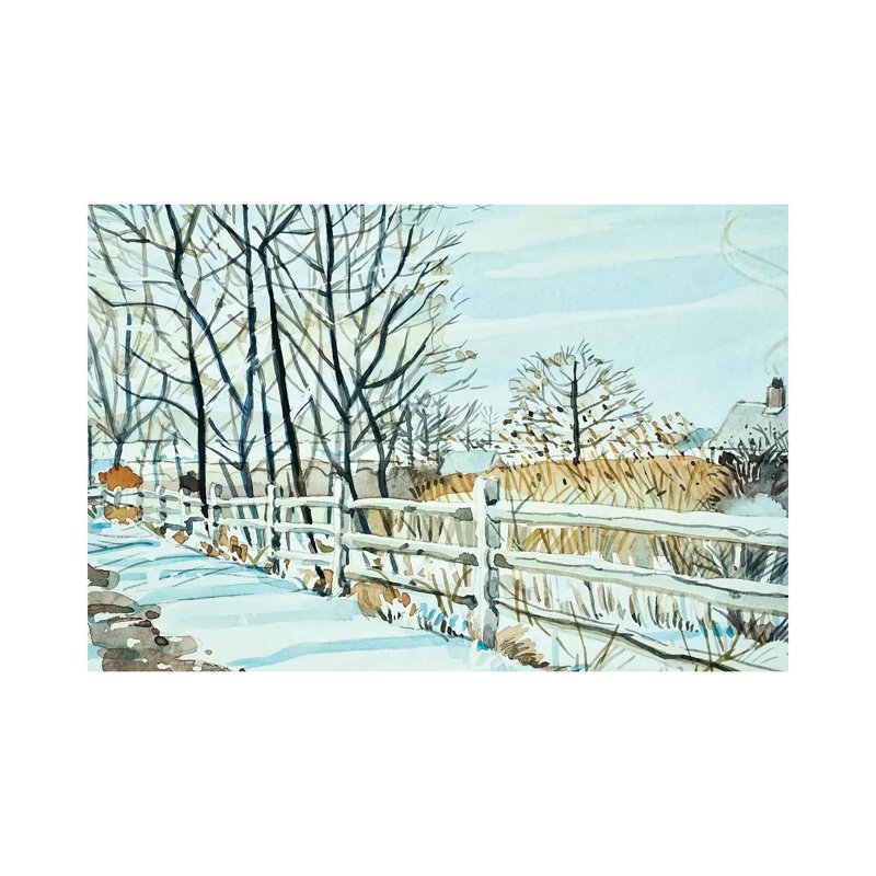 Silence by Luisa Millicent - Painting on Canvas, Wrapped Canvas, 20.32cm H x 30.48cm W x 1.91cm D