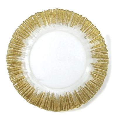 Ackerly Glass Abstract Charger