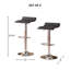 Tabouret de bar rotatif à hauteur ajustable Shinea Chandley-26010317