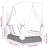  Double Sun Lounger With Roof And Curtains Gray Poly Rattan-854547006