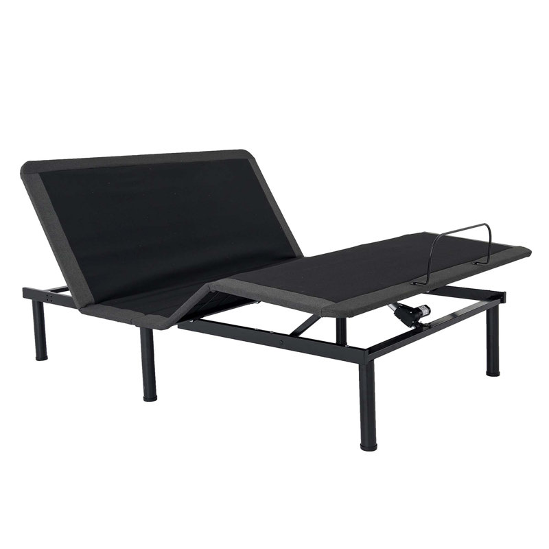 Queen Size Quick Assembly Adjustable Bed Frame With Voice Activated Controls, Queen