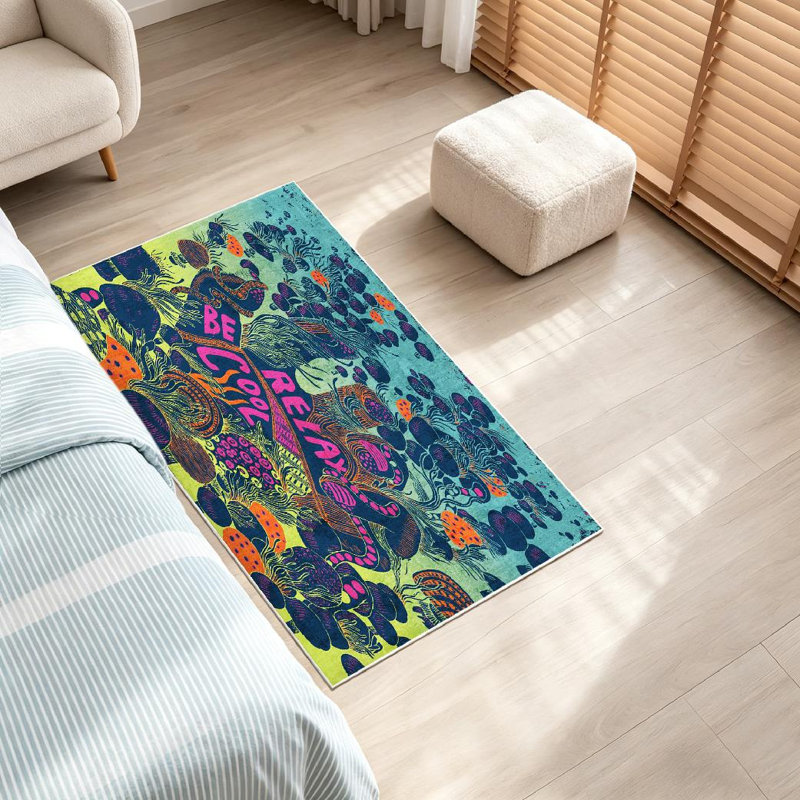 Tapis d'intérieur transparent Clear Doodle, Rectangle 32 po x 47 po