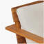 Ensemble de patio 2 pièces Mid-Century, causeuse en bois d'acacia et table basse à lattes avec coussins résistants aux intempéries