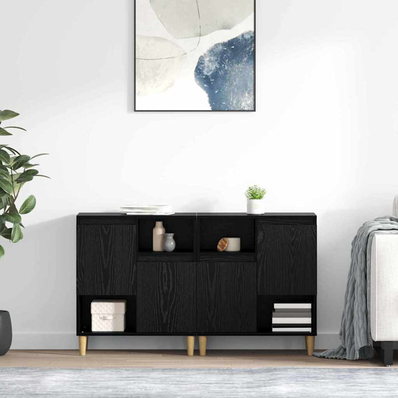 60cm Sideboard, Black Oak