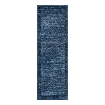 Tapis bleu marine Hermina