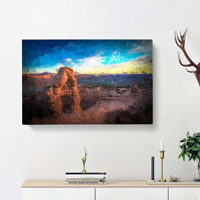 Stone Arch In Arches National Park Utah - Wrapped Canvas