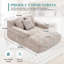 Canapé-lit Chenille-850495047
