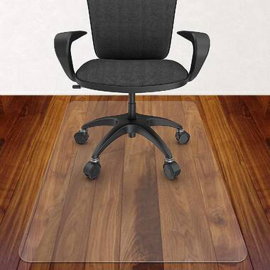 Office Chair Mat for Hard Floors, 48 x 35 Transparent PVC Floor Mats,  Easy Glide for Chairs, Wood/Tile Protection Mat for Office & Home , BPA  Free, Rectangle (Chair Not Included) 