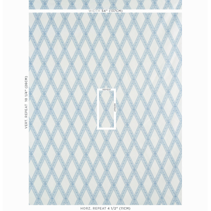 Toile Schumacher x Jill Lasersohn Les Losanges, Ciel