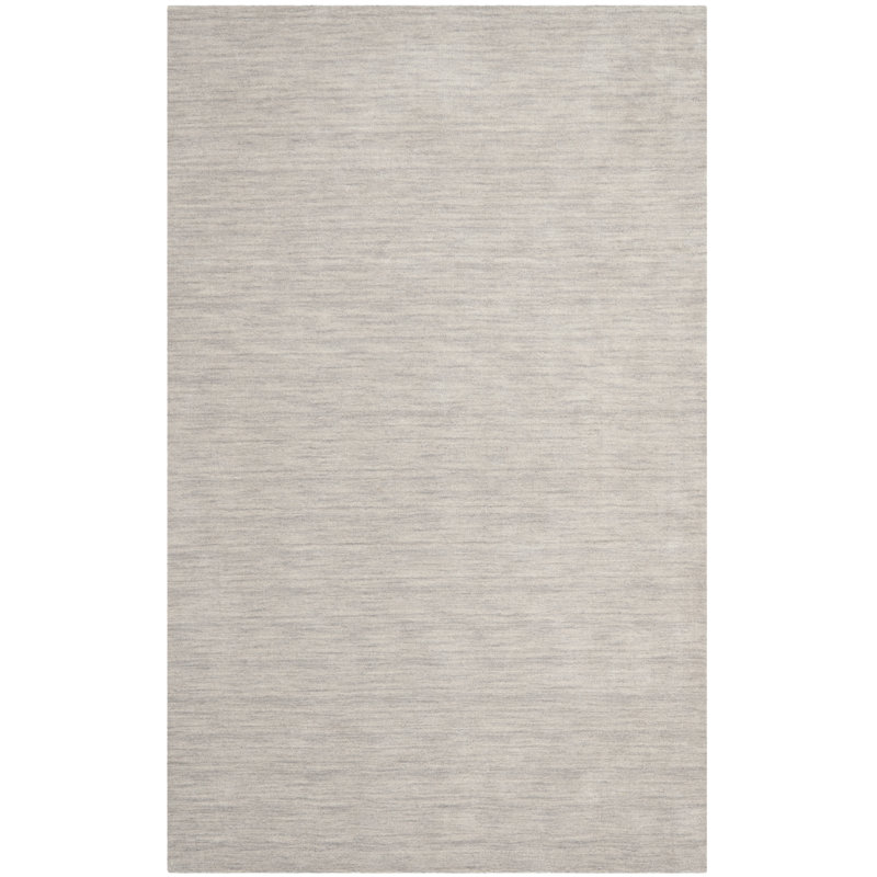 Cybele Msj Hand Loom Wool Pile Solid Color Rug, Rectangle 8' x 10'