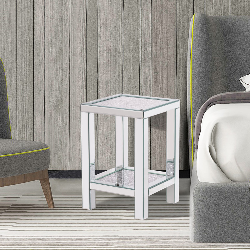 Table de chevet Luite en blanc