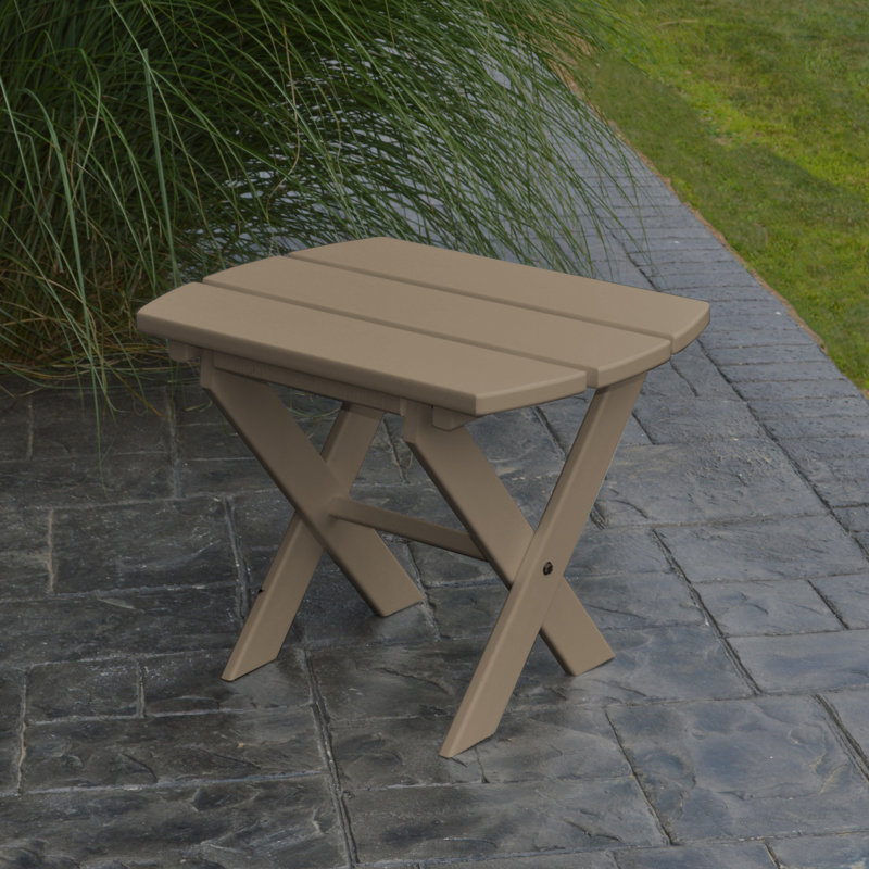 Table d'appoint pliante Anika, Bois patiné