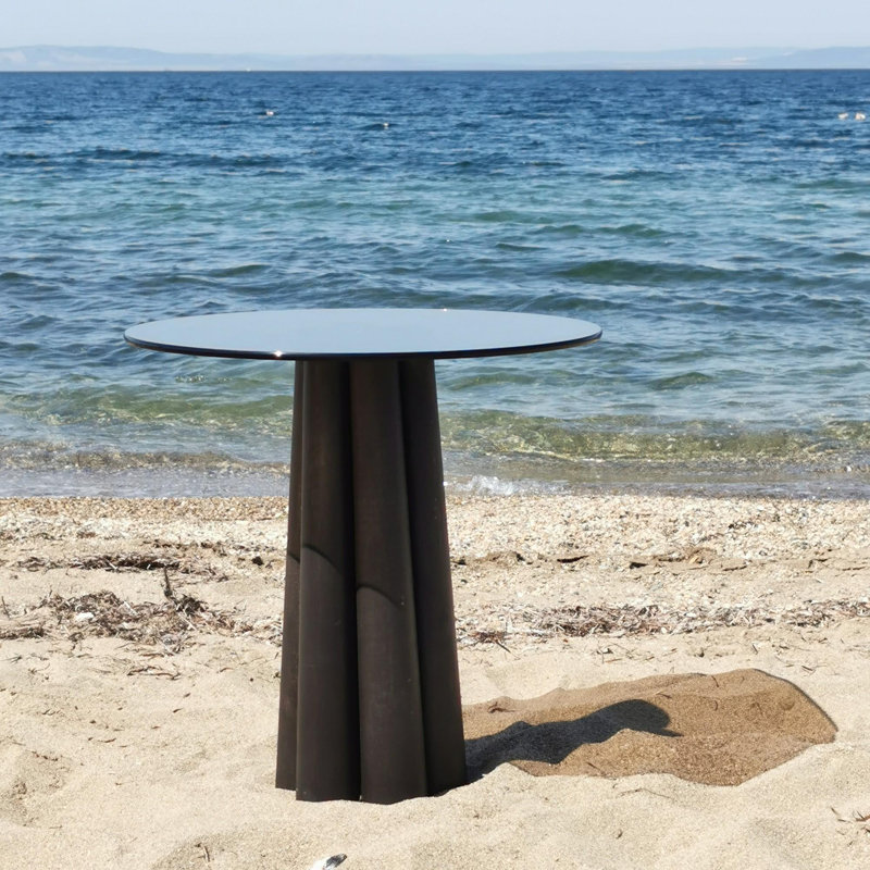 Glorias End Table, 50" H x 50" W x 50" D, Bronze, Black