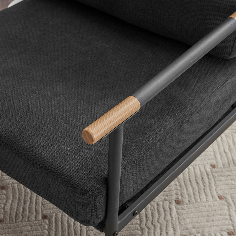 Chaise d'appoint Modern Modern, Chenille noir
