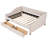 Full Size Daybed With Two Drawers, Beige Upholstery & Wood Slat Back - Enhance Your Home's Aesthetics Drawers In Soft Strong Construction Bring A Calm Vibe To Home-1473933946
