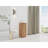 12" Small Freestanding Storage Cabinet, Soft Close Doors, Imitative Oak, Plywood (KD-Packing)