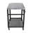2-Tier Outdoor Grill Cart With Stainless Steel Top, Locking Wheels & Tool Hooks, Movable BBQ Prep Table With Mesh Shelf, Rolling Serving Bar Cart For Patio, Backyard, Pizza Oven Stand, Black-1370207313