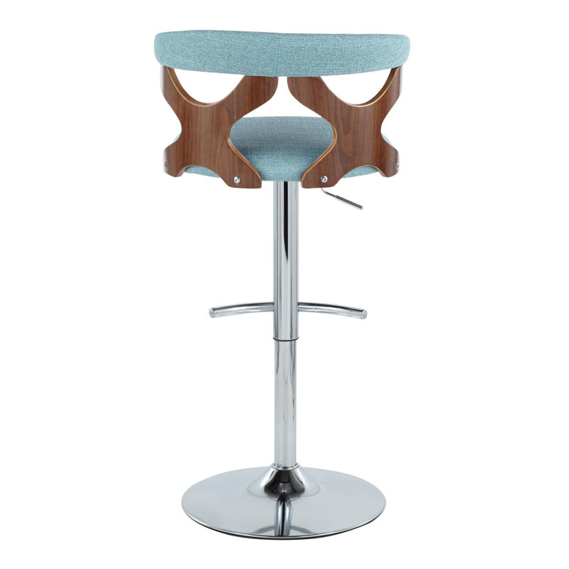 Gardenia Adjustable Barstool - Set Of 3, Teal