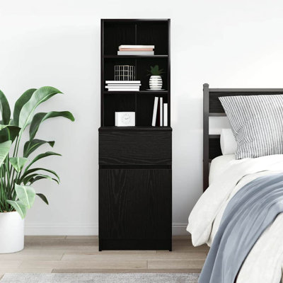 Bedside Cabinet 39X35x125 Cm Engineered Wood