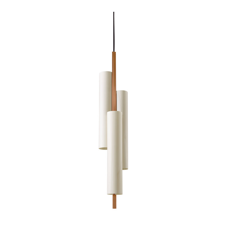 Black Note 3 - Light LED Pendant, Ivory White, Matte Black
