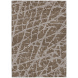 Tapis extérieur lavable et antidérapant brun 8 pi x 10 pi