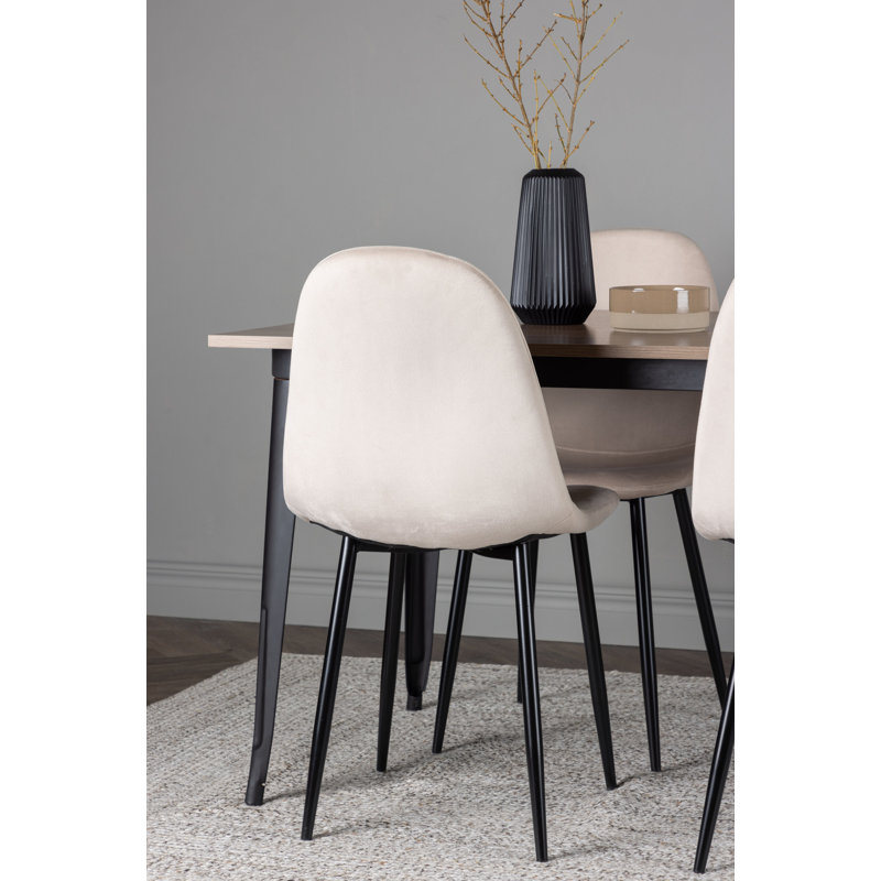 Tovar 4 - Person Dining Set, Beige, Beige