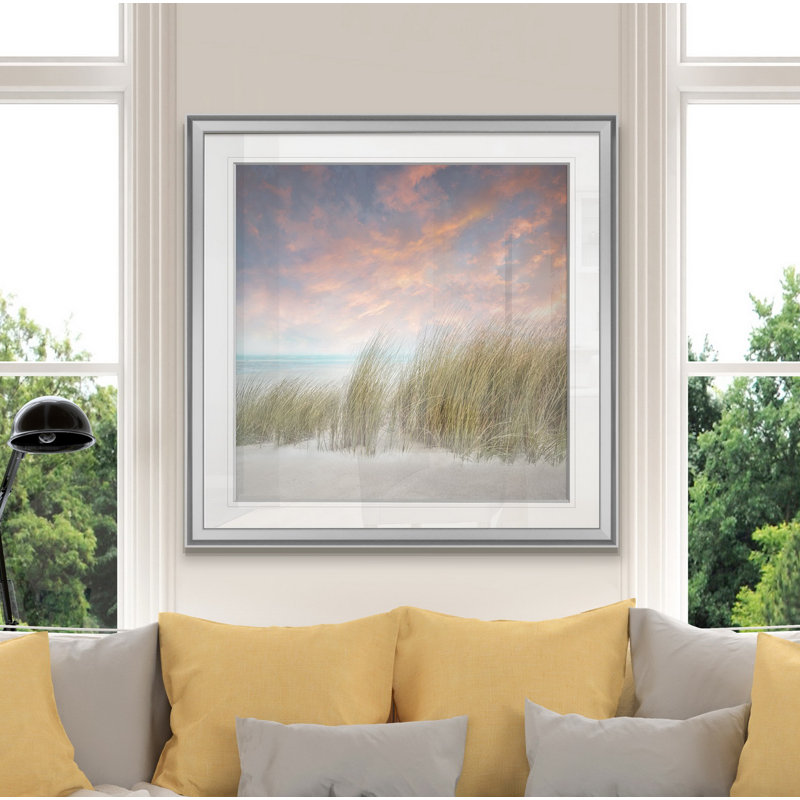 Photographie « windswept ii », H 16 po x l 16 po x P 1,5 po, Encadrement argenté
