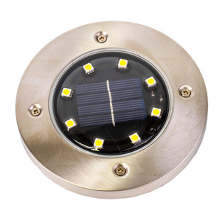 Ensemble de lumières DEL argentées à énergie solaire intégrées (Ensemble de 2)