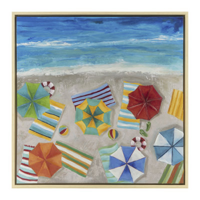 " Umbrellas In The Sand I "
