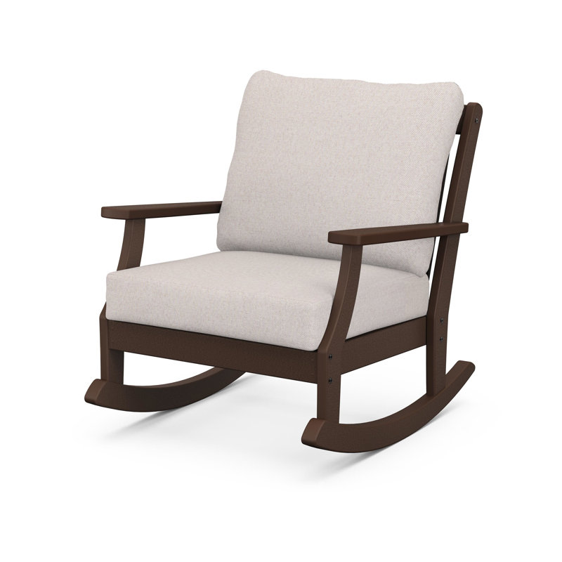 Braxton Deep Seating Rocking Chair, Black, Ash Charcoal