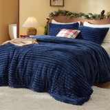 Bedsure Super Soft Faux Fur Fluffy Comforter Set