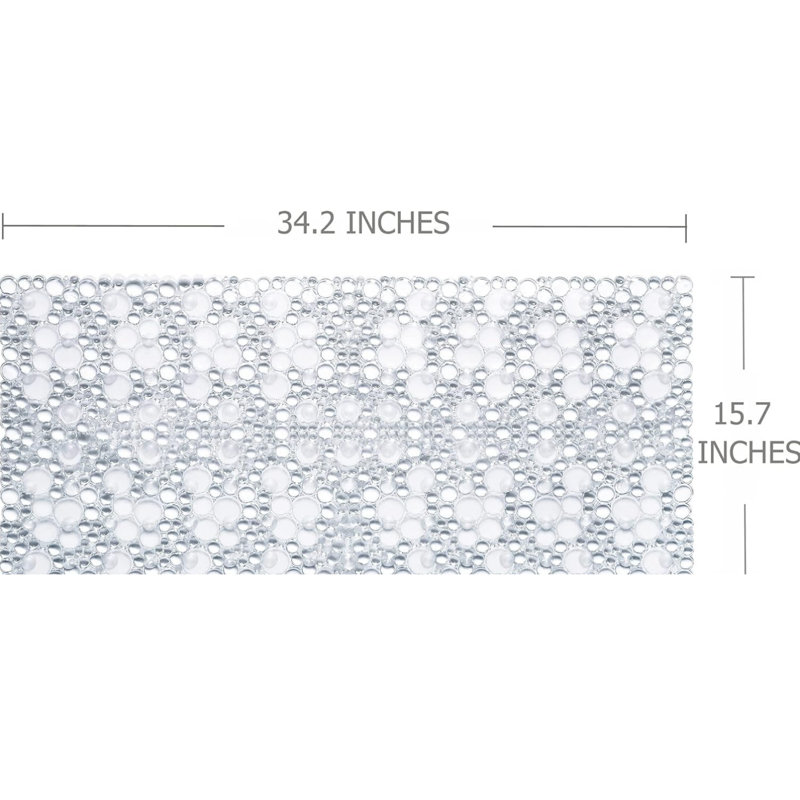 Très grand tapis de bain antidérapant pour cailloux 34,2 x 15,7 po
