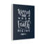 Worry Ends When Faith 2 Corinthians 5:7 1 Piece Wrapped Canvas Wall Art-1095987314