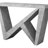 Blinny 47.25''W W-Shaped Console Table-1582080821