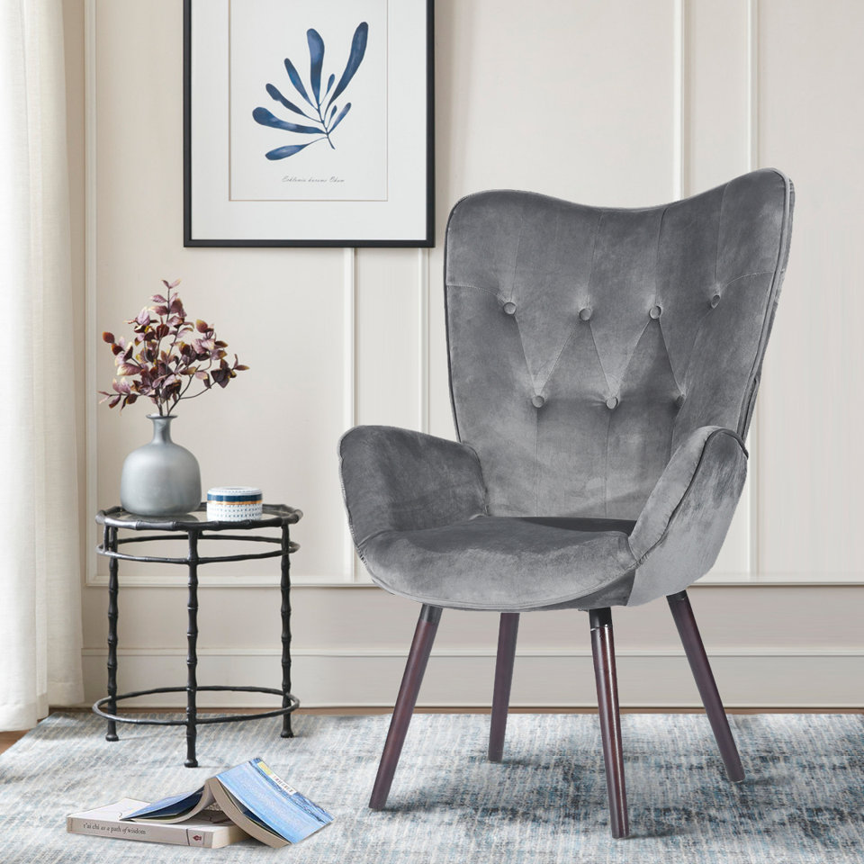 grey Hashtag Home accent chair