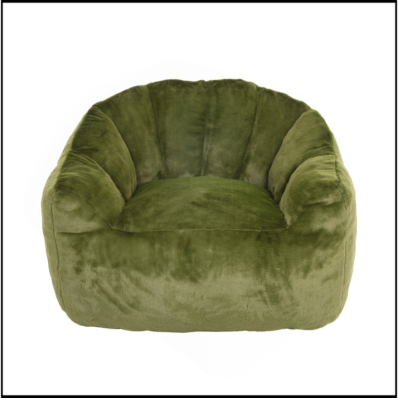 Bean Bag Chair, Bean Bag Sofa Chair with Armrests Stuffed High-Density Foam, Lazy Sofa Comfy Chairs BeanBag Chair for Adults in Living Room,Bedroom Reading