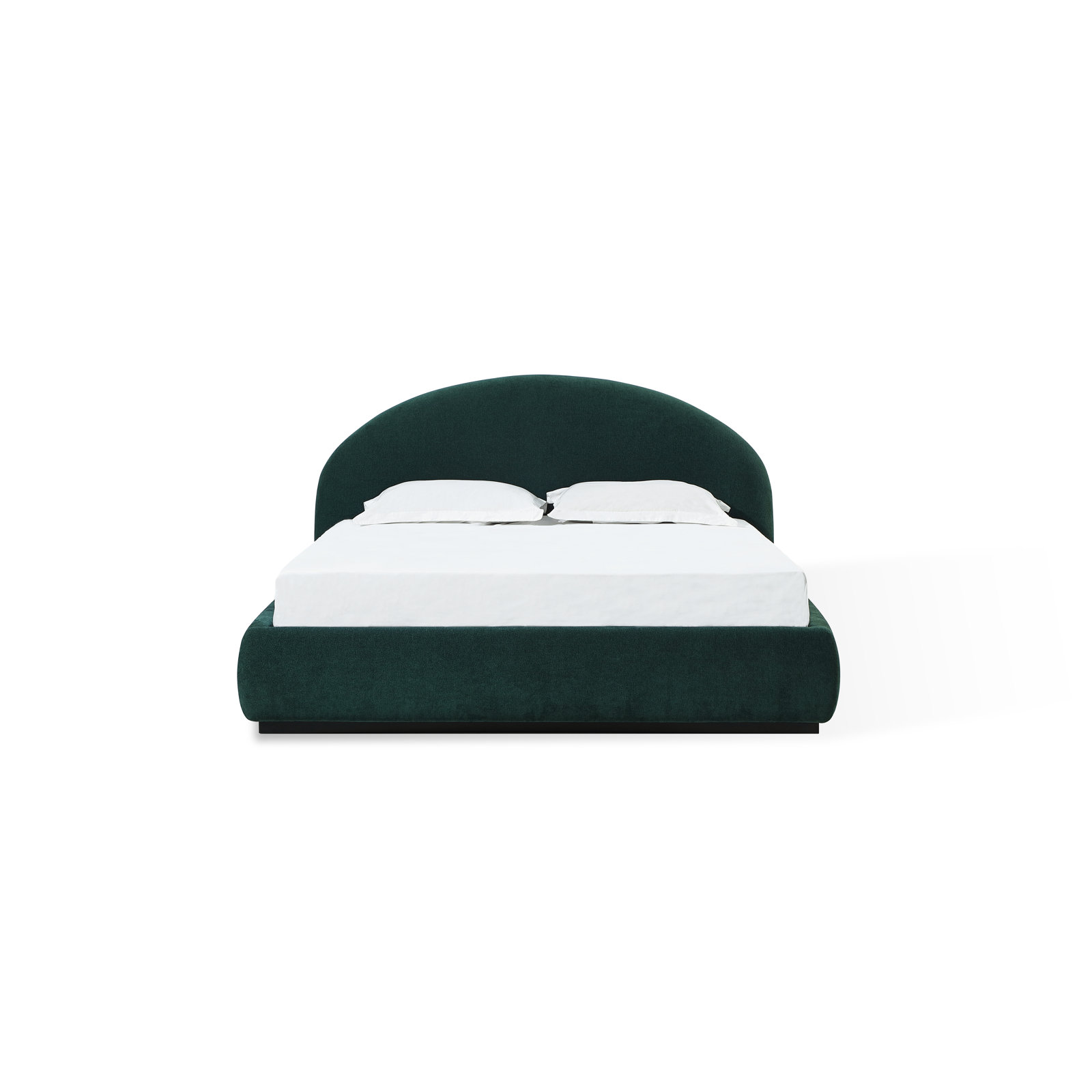 Benni Upholstered Bed, Queen, Emerald