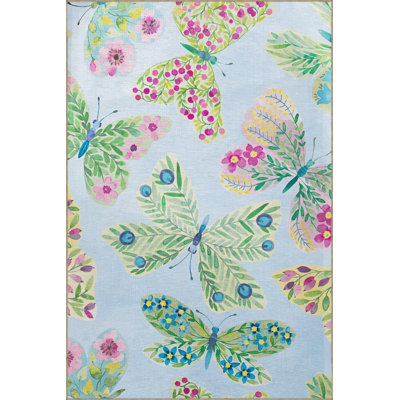 Bryonie Cotton Washable Animal Print Indoor / Outdoor Rug