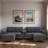 Modern U-shaped Sectional With Movable Storage Ottomans, Multifunctional Console, Bluetooth Speakers And Led Lights-1428711096