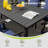 Maynard 9-Piece Black Metal Patio Dining Set With Rectangular Table And Blue Cushions-122878550