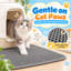 Tapis de litière imperméable et antidérapant pour chat, 59 x 37 cm, gris