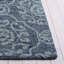 Sulema Damask Handmade Tufted Wool Blue Area Rug-30825544