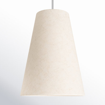 Grove Single Light Linen Blend Dimmable Pendant
