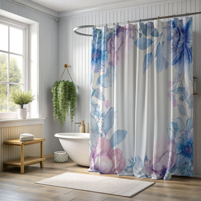 Rideau de douche 1 pièce Pastel Blossom Art
