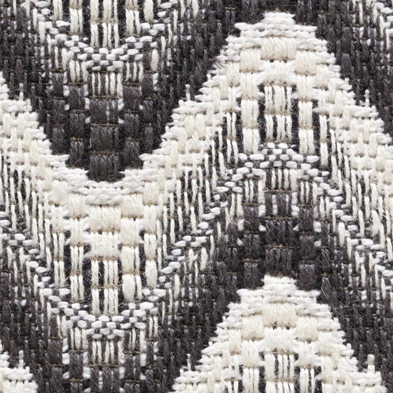 Tissu Bargello Wave, Graphite